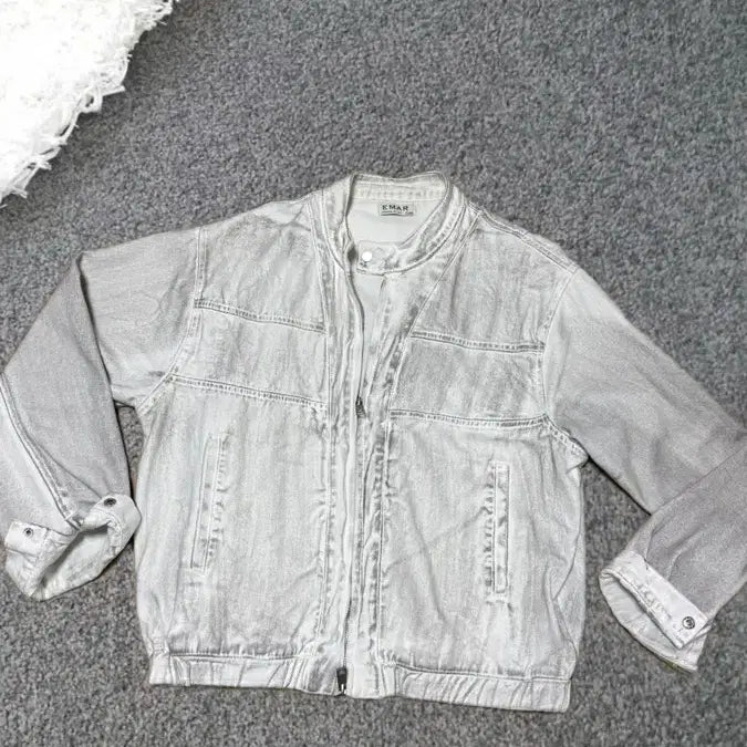 [BUNJANG] Dirty Wash Denim Jacket / 더티 워싱 데님 자켓 바이크 자켓 (실착 한 번)