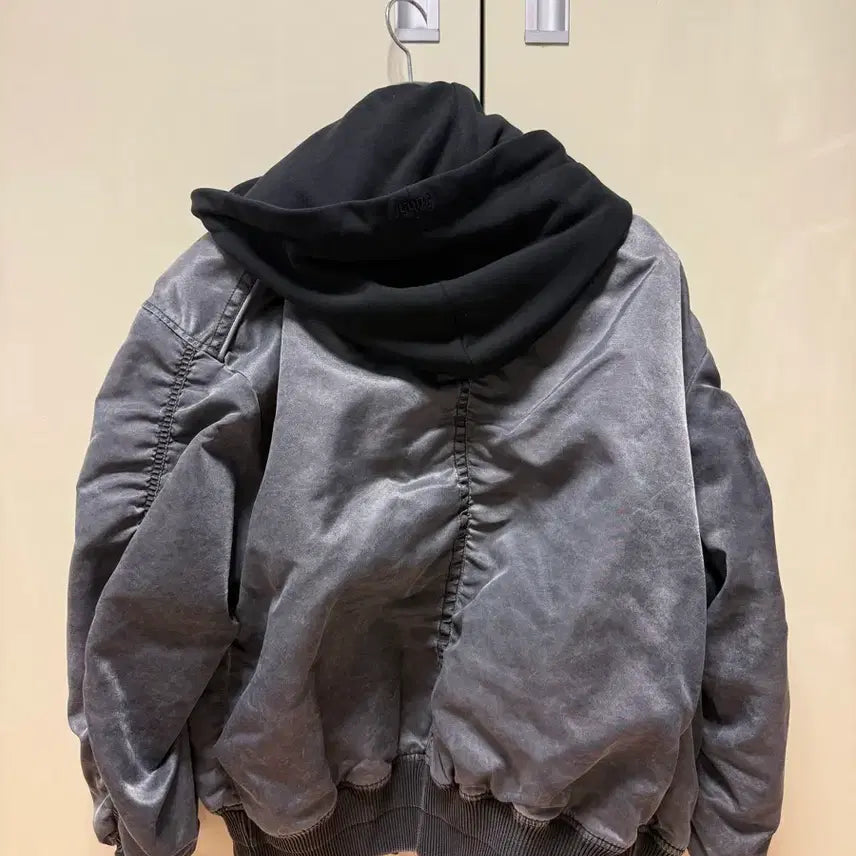 [BUNJANG] Juun.J Washed Hooded MA-1 Jacket 36 / 준지 워싱 후드 MA-1 마원 자켓 36