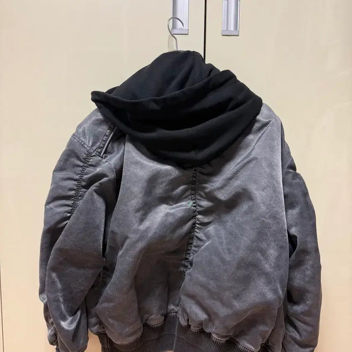 [BUNJANG] Juun.J Washed Hooded MA-1 Jacket 36 / 준지 워싱 후드 MA-1 마원 자켓 36