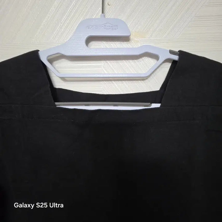 [SOLD OUT] 면 스퀘어넥 반팔 티셔츠 블랙 55  새제품 반값택배