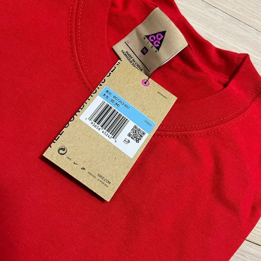 [BUNJANG] Nike ACG University Red T-shirt (Asia M) / 나이키 ACG 티셔츠 유니버시티 레드 아시아M사이즈 새상품