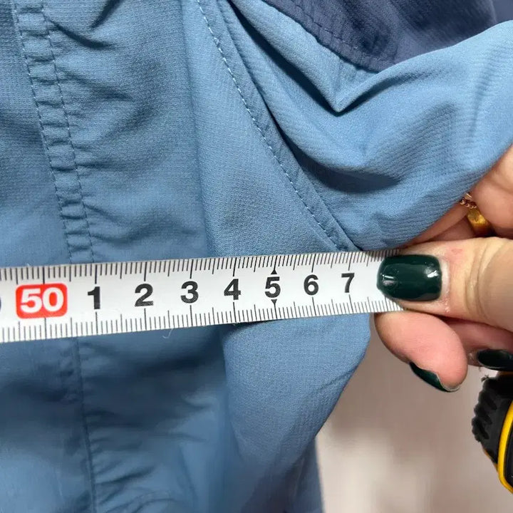 [BUNJANG] Columbia Short Sleeve Shirt M / 컬럼비아 반팔 셔츠 블루 배색 남방 M
