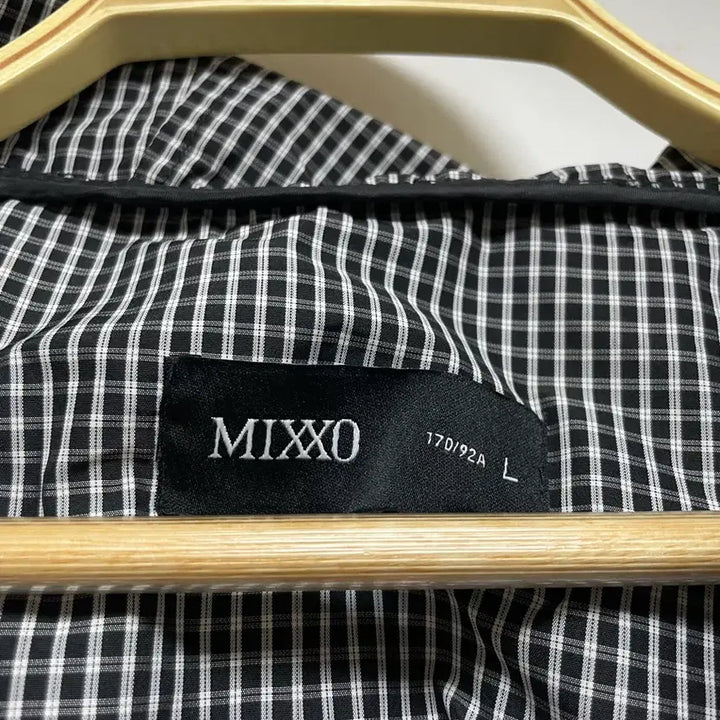 [BUNJANG] MIXXO Checkered Frill Hooded Jumper / 미쏘 체크프릴 후드점퍼