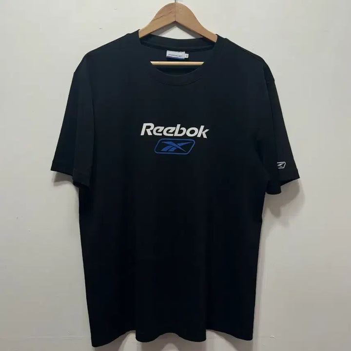 [BUNJANG] Reebok Black Logo Printed T-shirt XL / 리복 블랙 반팔 티셔츠 로고 프린팅 XL