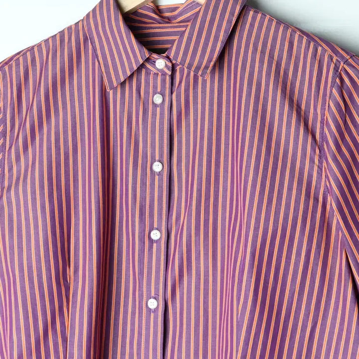 [BUNJANG] Hazzys Striped Pastel Shirt / W(S-M) 헤지스 셔츠 남방 스트라이프 파스텔톤-17F9F