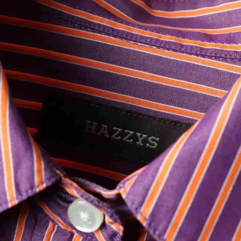 [BUNJANG] Hazzys Striped Pastel Shirt / W(S-M) 헤지스 셔츠 남방 스트라이프 파스텔톤-17F9F