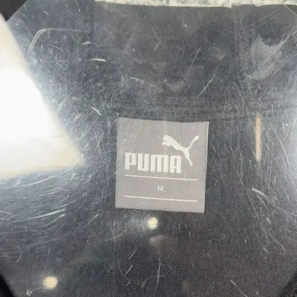 [BUNJANG] Puma Black Logo Functional Hooded Zip-up M / 푸마 블랙 로고 기능성 후드 집업 M