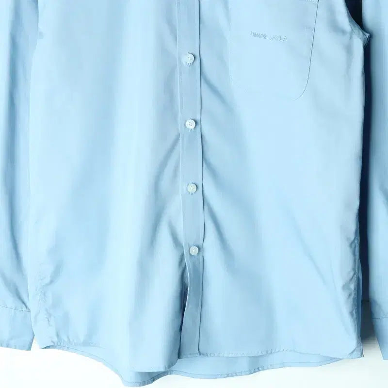 [BUNJANG] Diamond Leira Oversized Shirt / (M-XL) 다이아몬드 레이라 셔츠 남방 블루 박시 무지-17FA5