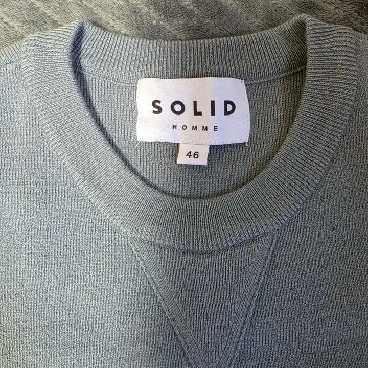 [BUNJANG] Solid Homme Back Logo Knitwear / [46] 솔리드옴므 백로고 니트