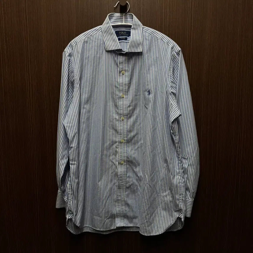 [BUNJANG] Polo Ralph Lauren Striped Shirt (Size 105) / 폴로 최신라벨 스트라이프 남방 약 105