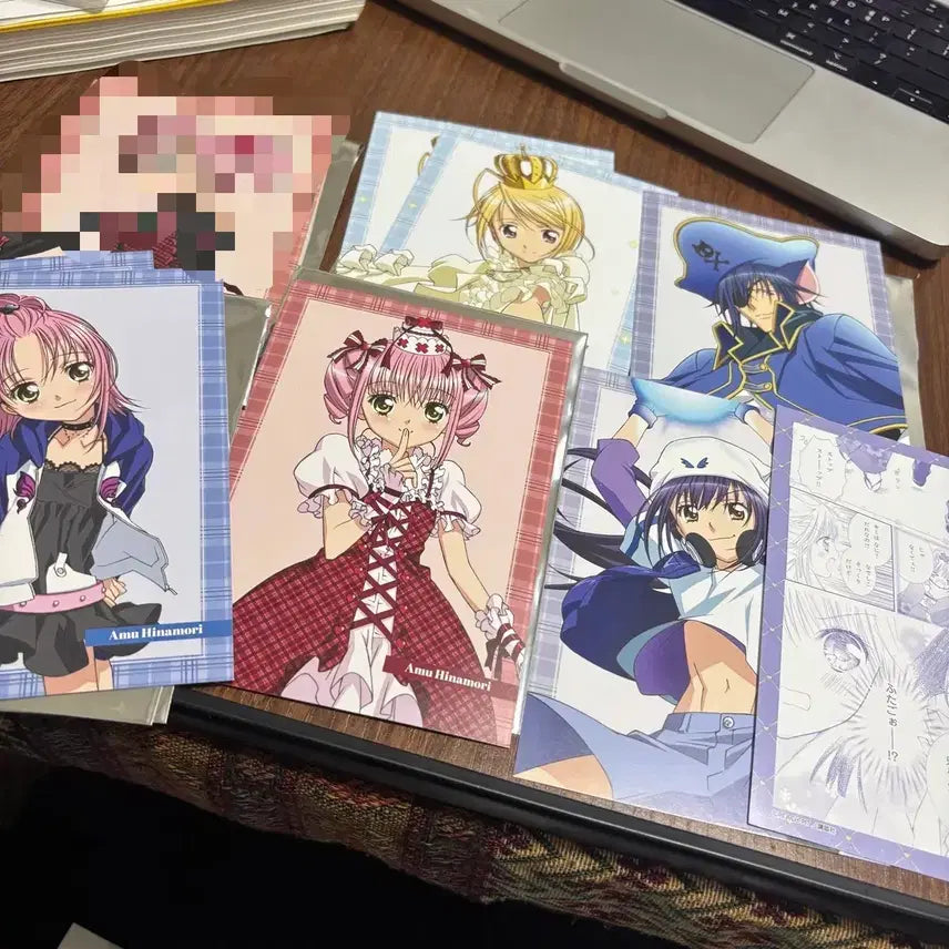 [BUNJANG] Character Chage! Shugo Chara! Postcard Bundle Set / 8장 일괄) 캐캐체 캐릭캐릭체인지 슈고카라 팝업 엽서 시우 아무 토마 루