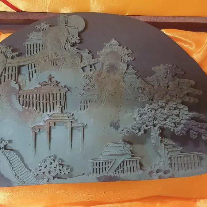 [BUNJANG] Chinese Helan Stone Inkstone Set / 중국 허란석 벼루