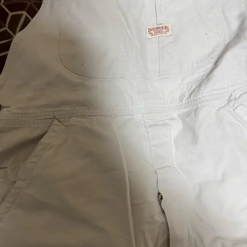 [BUNJANG] RRL Repair Detailed Hand-Painted Ecru Overalls / RRL 오버롤