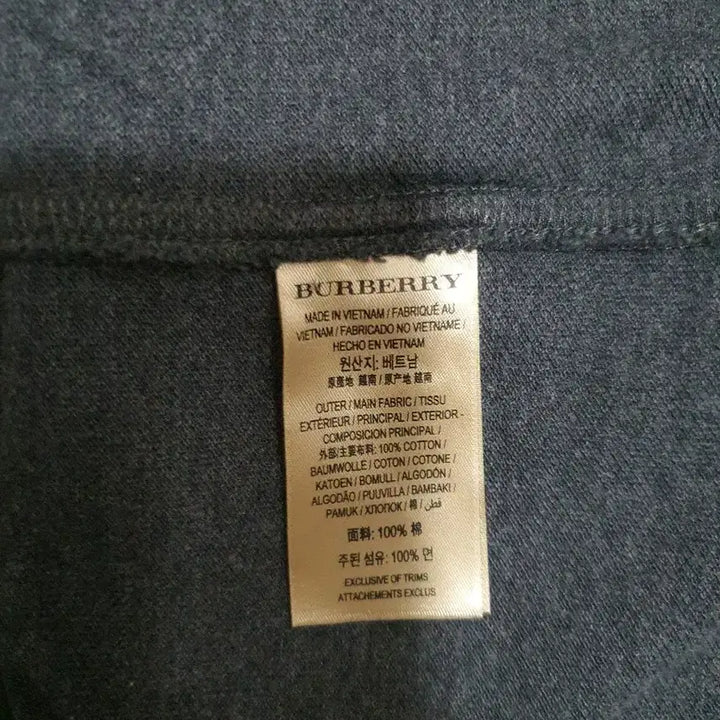 [BUNJANG] Burberry Polo Shirt Charcoal 4055127 / 버버리 카라티 차콜 4055127