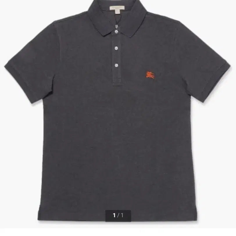 [BUNJANG] Burberry Polo Shirt Charcoal 4055127 / 버버리 카라티 차콜 4055127