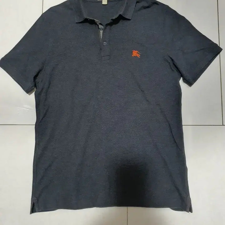 [BUNJANG] Burberry Polo Shirt Charcoal 4055127 / 버버리 카라티 차콜 4055127
