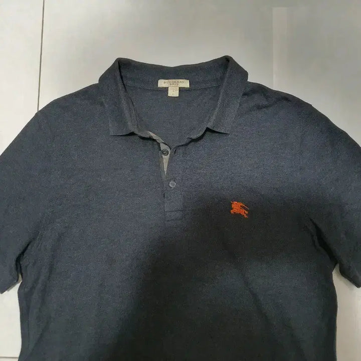 [BUNJANG] Burberry Polo Shirt Charcoal 4055127 / 버버리 카라티 차콜 4055127