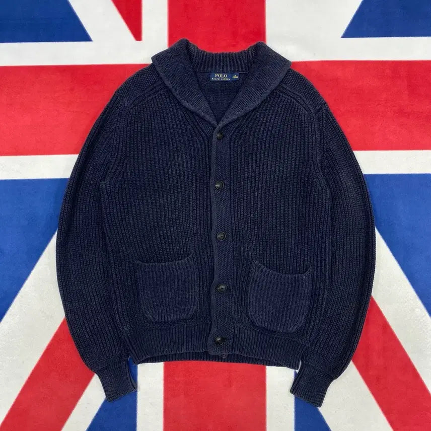 [BUNJANG] Polo Ralph Lauren Shawl Collar Cardigan M / 폴로 숄카라 가디건 M