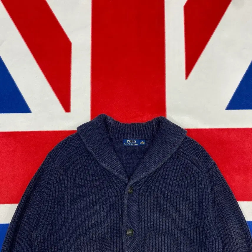 [BUNJANG] Polo Ralph Lauren Shawl Collar Cardigan M / 폴로 숄카라 가디건 M