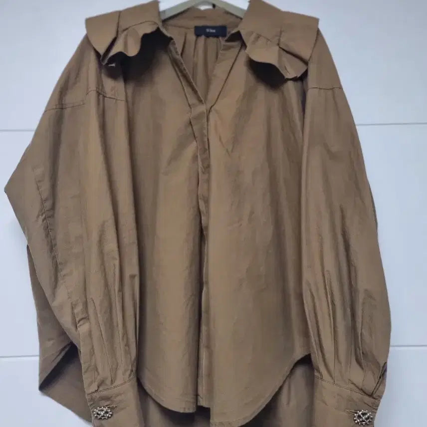 [BUNJANG] Oséquan Frill Shirt / 한섬 오즈세컨 프릴 셔츠