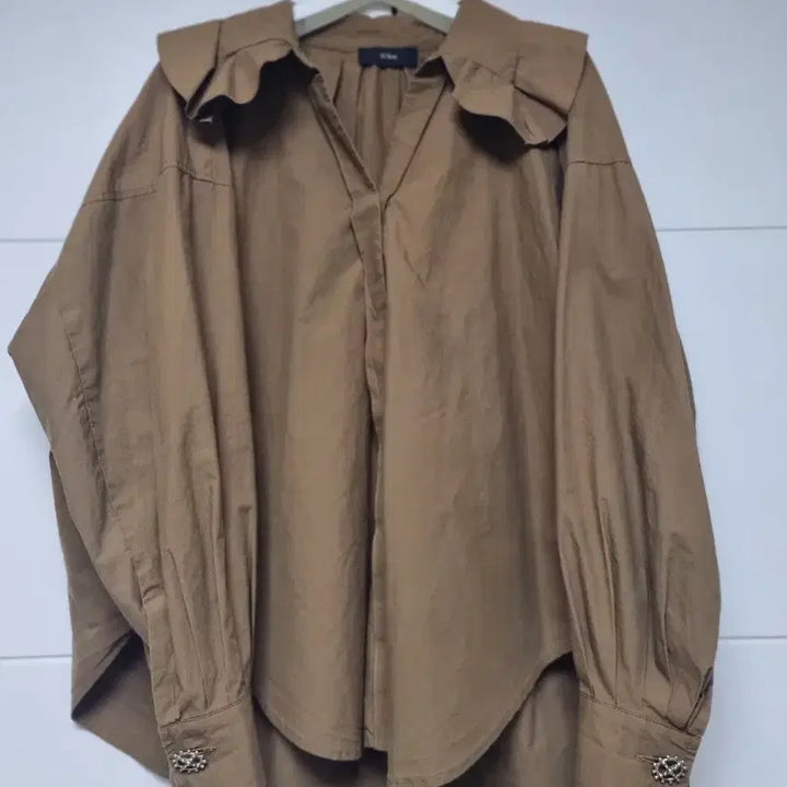 [BUNJANG] Oséquan Frill Shirt / 한섬 오즈세컨 프릴 셔츠