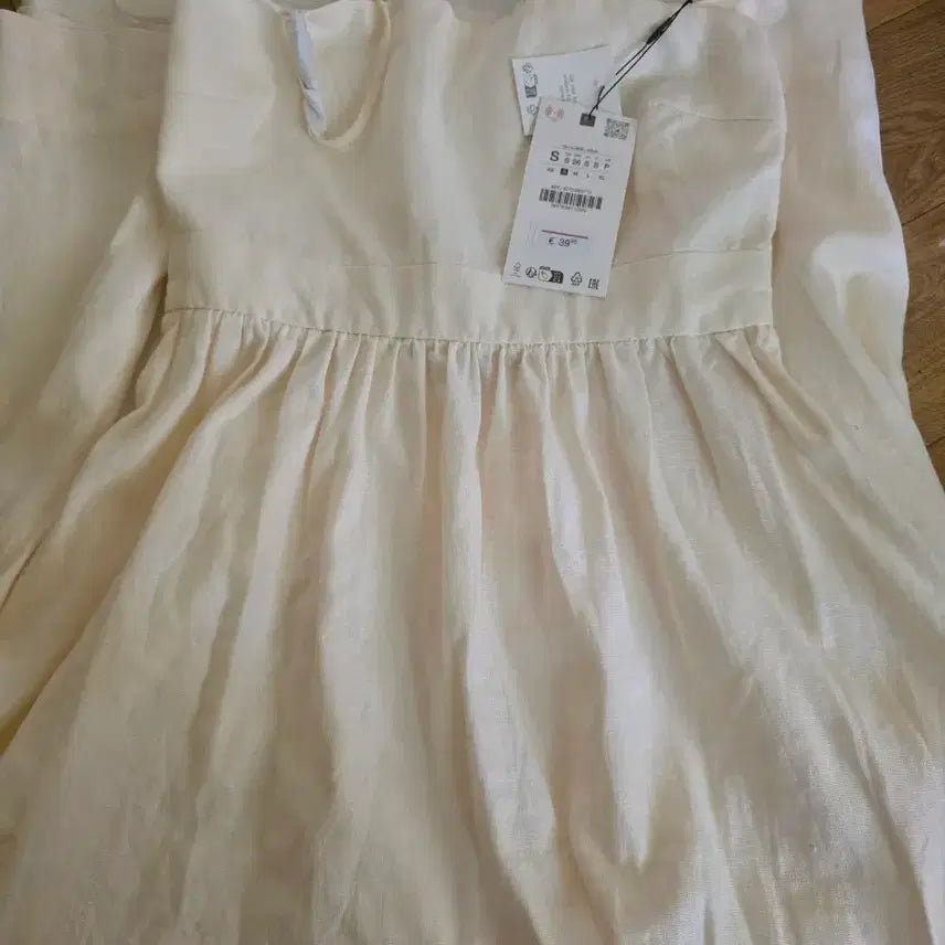 [BUNJANG] ZARA Linen Long Dress - Cream Color S Size / 자라 린넨 롱 원피스  휴가 휴양지 여신 원피스
