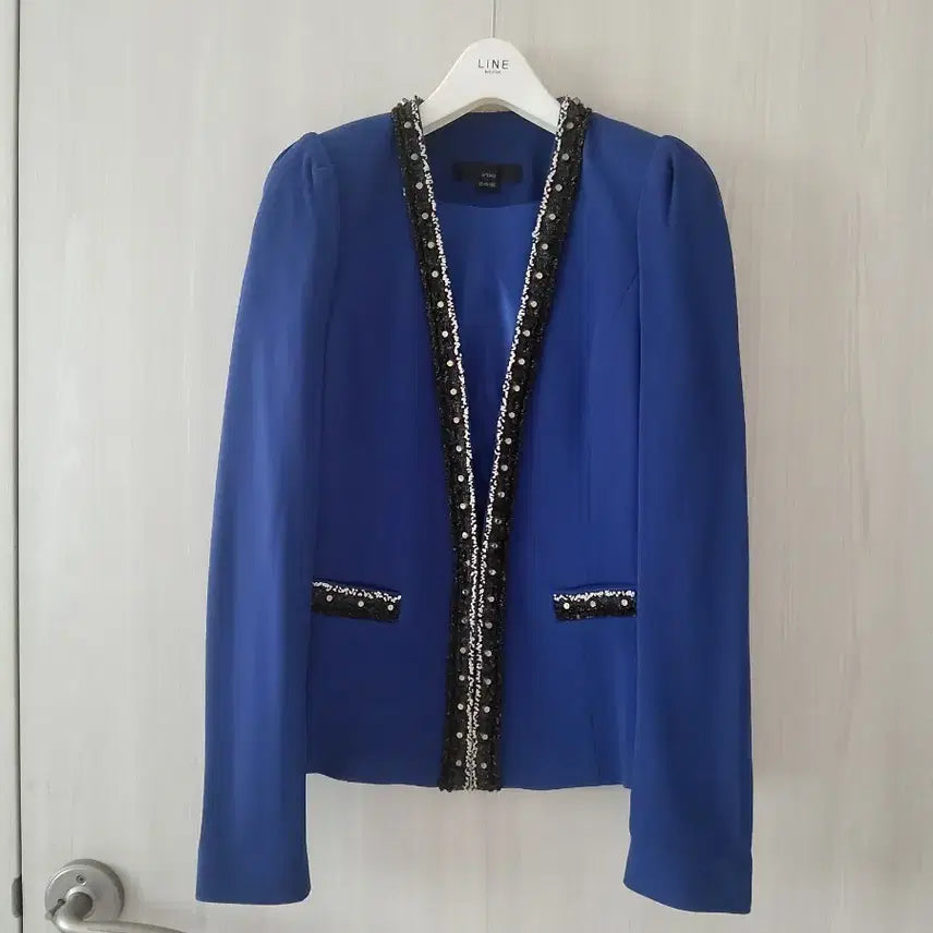 [BUNJANG] Viki Blue Metal Trim Jacket / [새제품]Viki 블루 메탈 장식 자켓 55