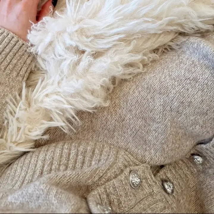 [BUNJANG] The Row Classic Beige Mix Knit Set / 더로랑 클래식 베이지 믹스 니트 셋