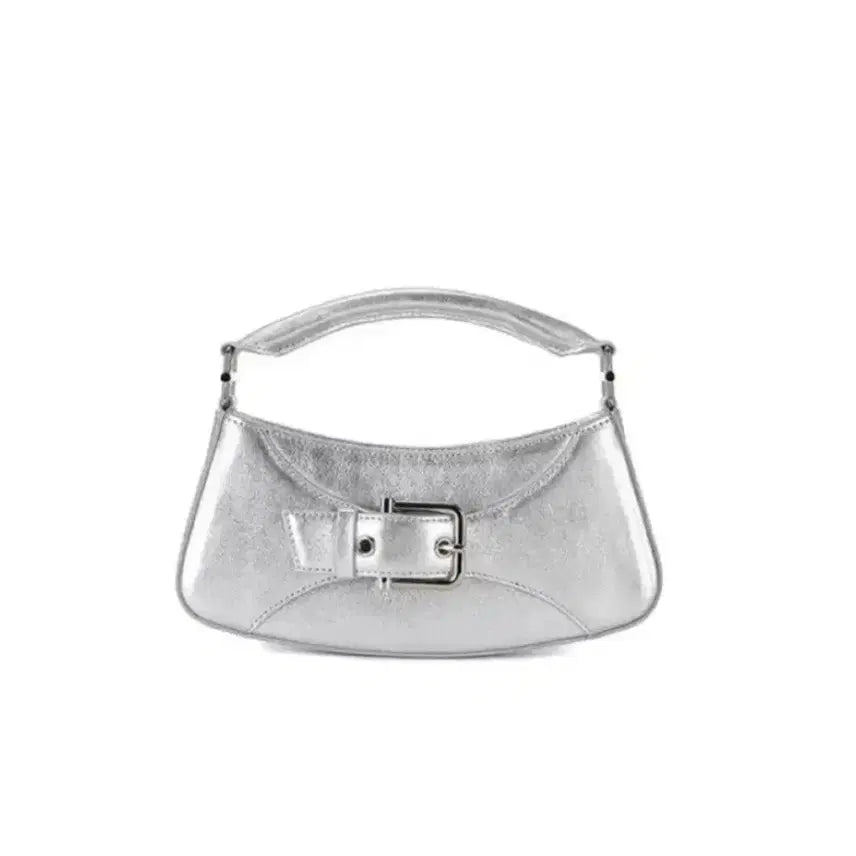 [BUNJANG] OSOI Brocle Small Silver Tote Crossbody Bag / OSOI 오소이 벨티드 브로클 스몰 실버 토트백 크로스백