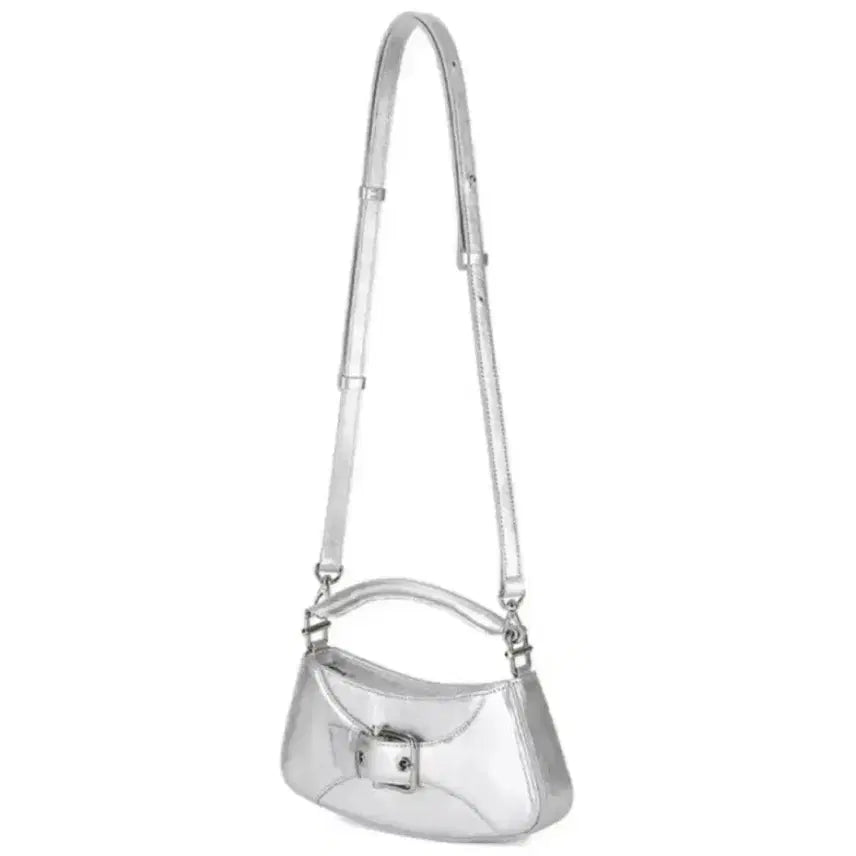 [BUNJANG] OSOI Brocle Small Silver Tote Crossbody Bag / OSOI 오소이 벨티드 브로클 스몰 실버 토트백 크로스백