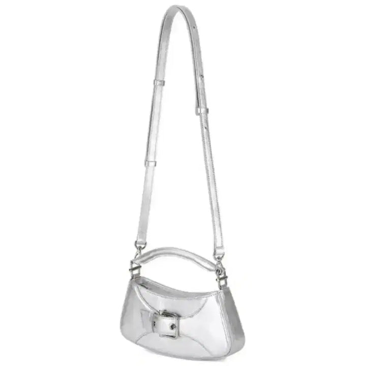 [BUNJANG] OSOI Brocle Small Silver Tote Crossbody Bag / OSOI 오소이 벨티드 브로클 스몰 실버 토트백 크로스백