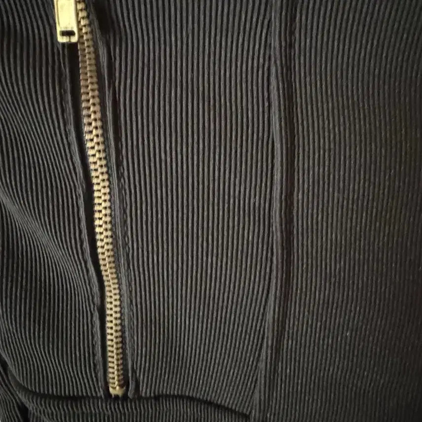 [BUNJANG] Black Zipper Detail Leggings Pants / 블랙 지퍼 포인트 레깅스 팬츠