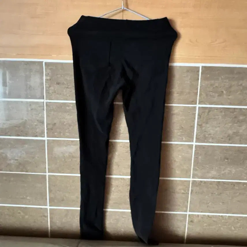 [BUNJANG] Black Zipper Detail Leggings Pants / 블랙 지퍼 포인트 레깅스 팬츠