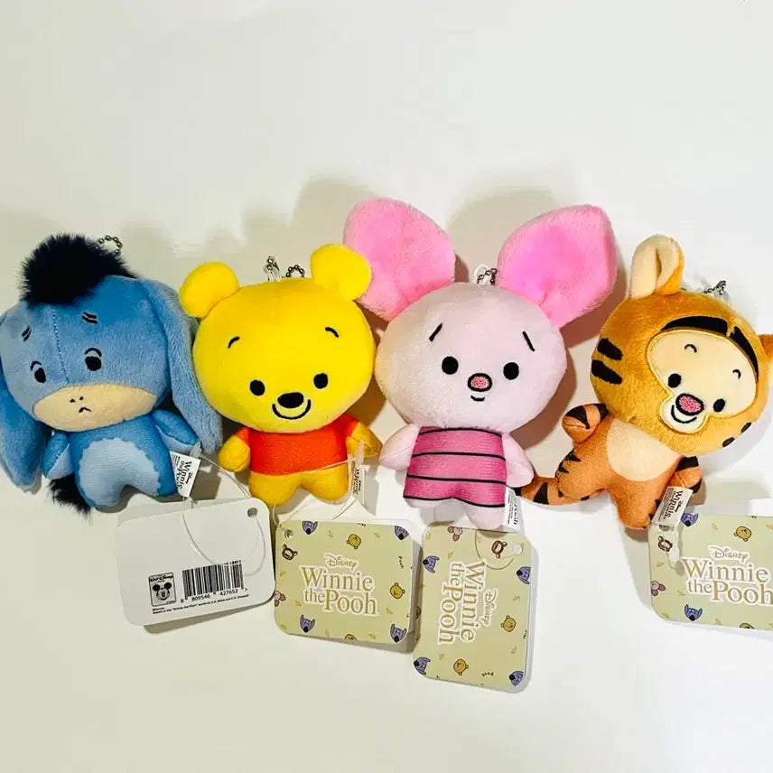 [BUNJANG] Disney Winnie the Pooh Friends Full Set Plush Keyring / 새상품) 곰돌이 푸 친구들 풀 세트 인형 키링