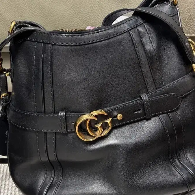 [BUNJANG] Gucci GG Leather Shoulder Bag / GUCCI 가죽 숄더백