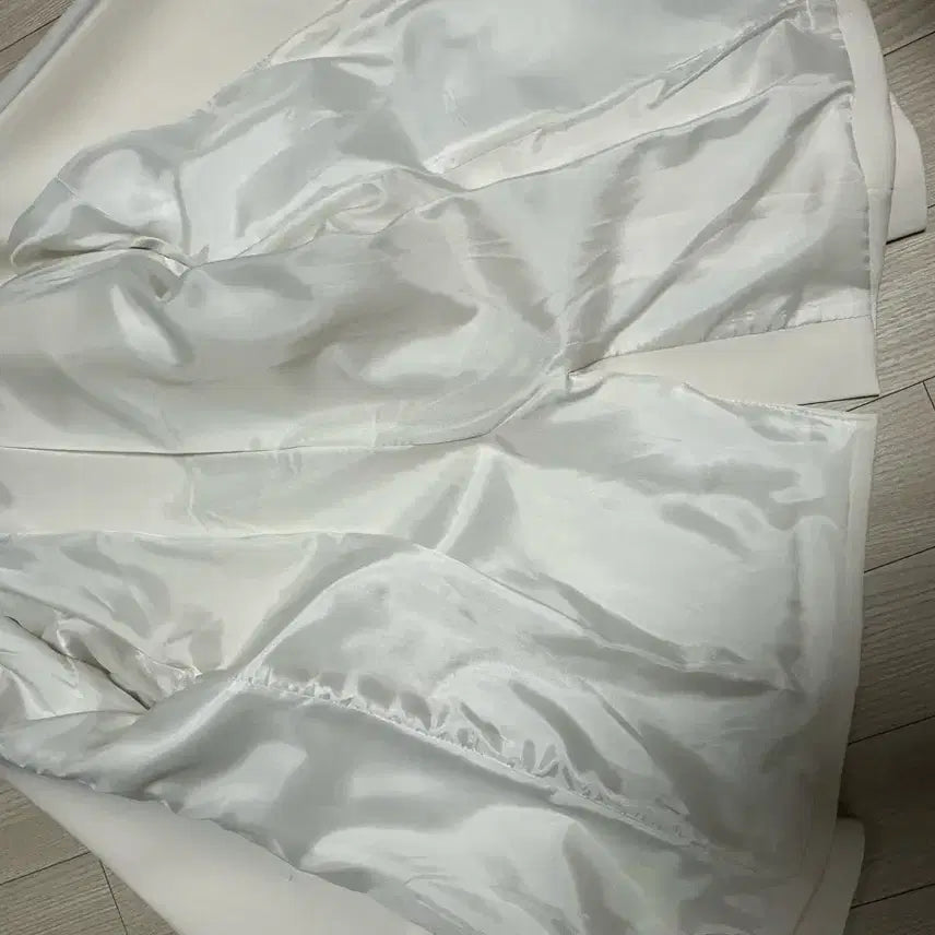 [BUNJANG] White Double-Breasted Suit Set (Jacket + Pants) / [웨딩촬영용] 화이트 더블 슈트 셋업 (자켓+팬츠 SET)