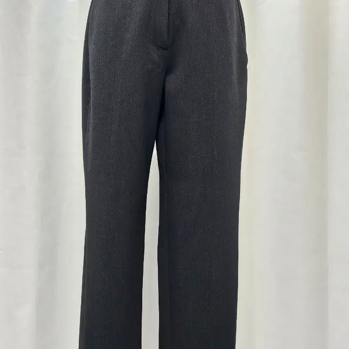 [BUNJANG] Black Semi Wide Fit Slacks - Size 66 / 블랙 슬랙스 66사이즈