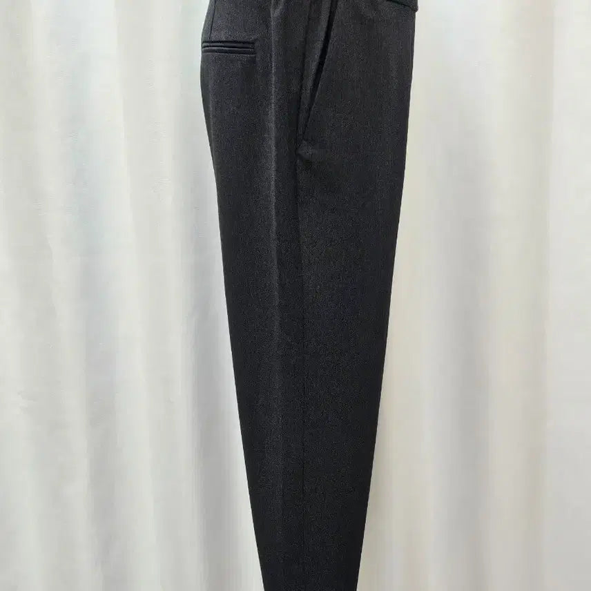 [BUNJANG] Black Semi Wide Fit Slacks - Size 66 / 블랙 슬랙스 66사이즈