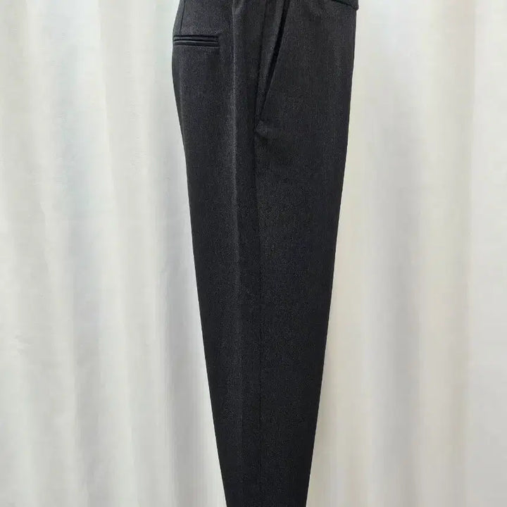 [BUNJANG] Black Semi Wide Fit Slacks - Size 66 / 블랙 슬랙스 66사이즈