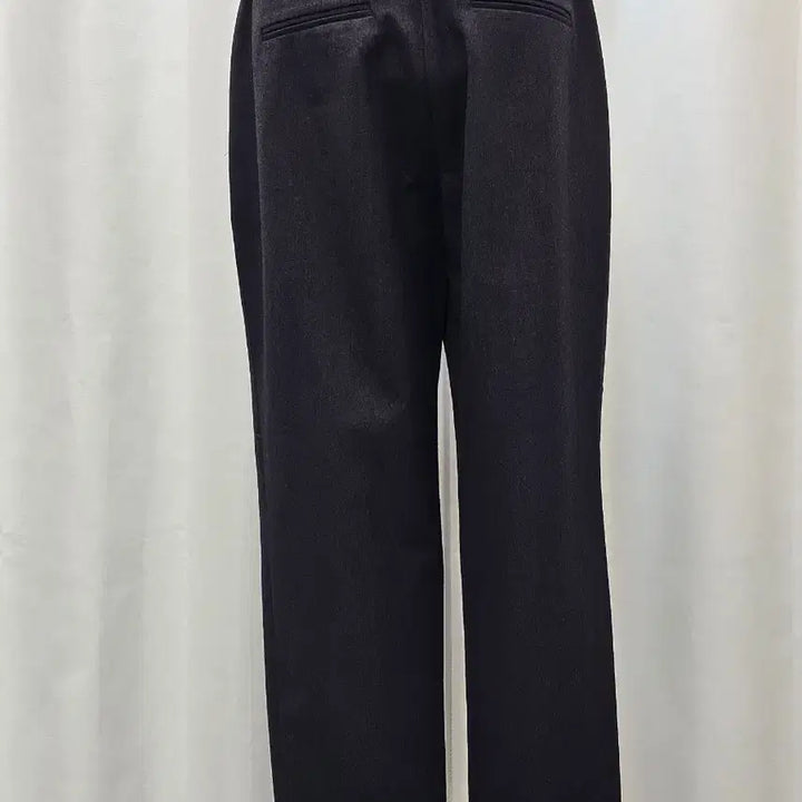 [BUNJANG] Black Semi Wide Fit Slacks - Size 66 / 블랙 슬랙스 66사이즈