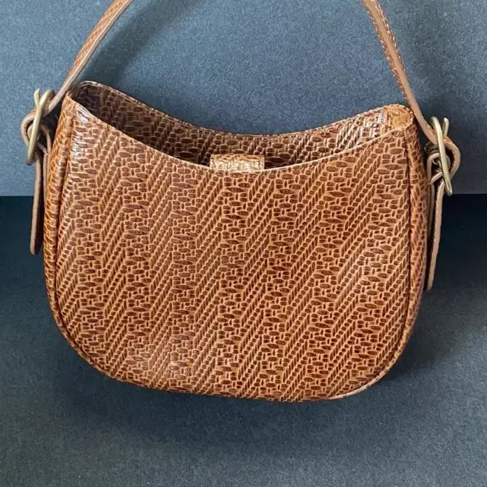 [BUNJANG] TUTIE Kano Kalim Brown Mini Tote Bag Shoulder Bag / 투티에 카노 칼림 브라운 카노 미니백 스몰 토트백 숄더백