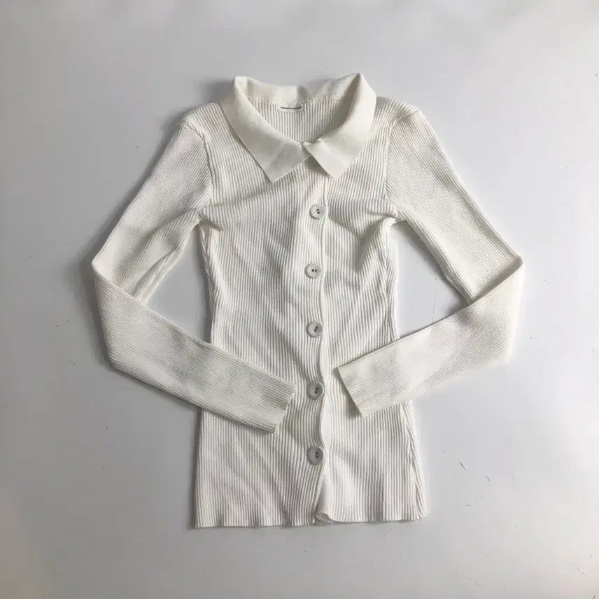 [SOLD OUT] 레인보우 부티크 화이트 골지 가디건