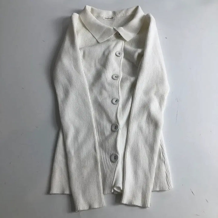[SOLD OUT] 레인보우 부티크 화이트 골지 가디건