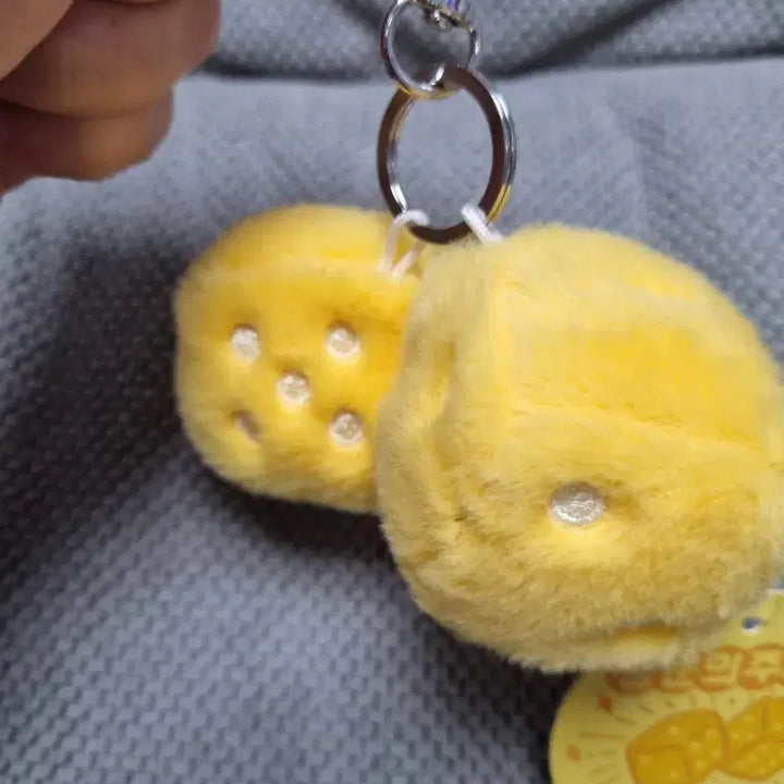 [BUNJANG] Lucky Dice Yellow Doll Keyring / 행운의 주사위 노랑 인형 키링