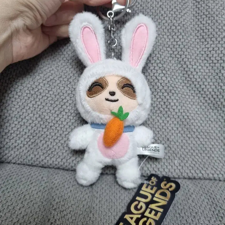 [BUNJANG] League of Legends Fluffy Teemo Plush Keychain / 리그오브레전드 복실복실 티모 인형키링
