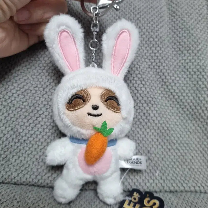 [BUNJANG] League of Legends Fluffy Teemo Plush Keychain / 리그오브레전드 복실복실 티모 인형키링