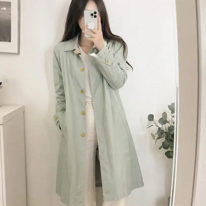 [BUNJANG] Burberry Trench Coat Beige Classic Line Size S-M Women&