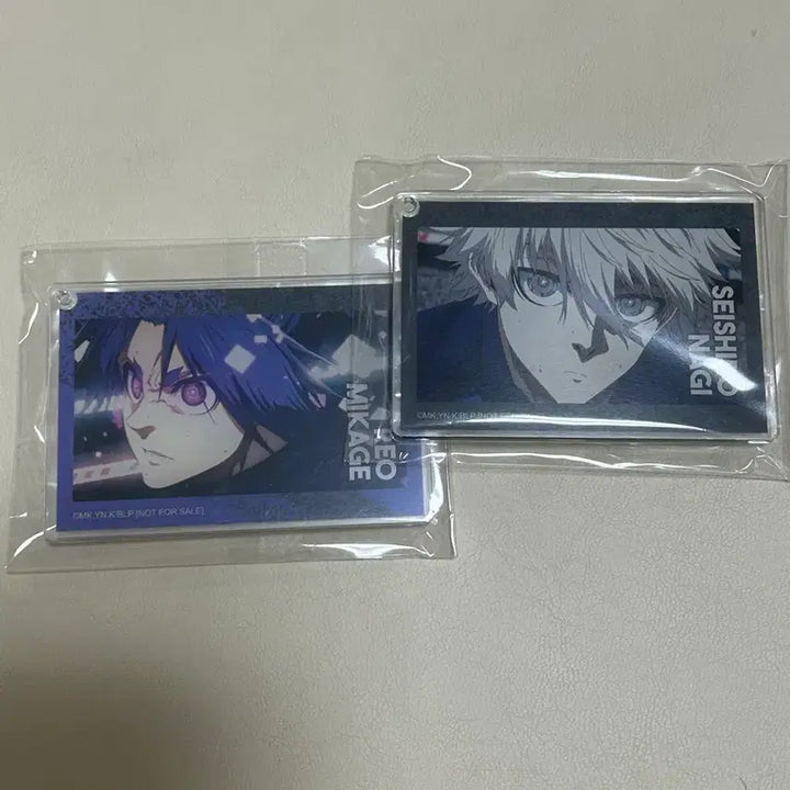 [BUNJANG] Blue Lock Nagi &amp; Leo Acrylic Keyring Bundle Set / [일괄] 미개봉 블루록 콜라보카페 특전 나기, 레오 아크릴 키링