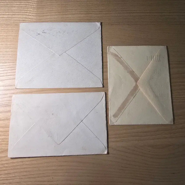 [BUNJANG] Vintage Calligraphy Letter Envelopes (Set of 3) / 빈티지 필기체 편지 봉투 3장