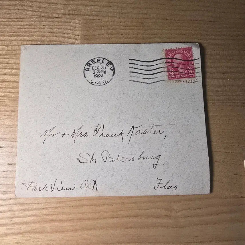 [BUNJANG] Vintage Calligraphy Letter Envelopes (Set of 3) / 빈티지 필기체 편지 봉투 3장